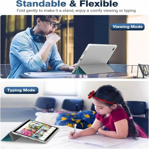 Galaxy Tab A8 Case 2021/2022 10.5 Inch SM-X200/SM-X205 - Slim TPU Translucent Frosted Back Cover with Auto Wake/Sleep Feature for Samsung A8 Tablet -