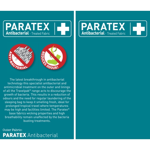 Sac de couchage de VOYAGE Snugpak TRAVELPAK filet intégré et enveloppe en tissu antibactérien durable 3 saisons