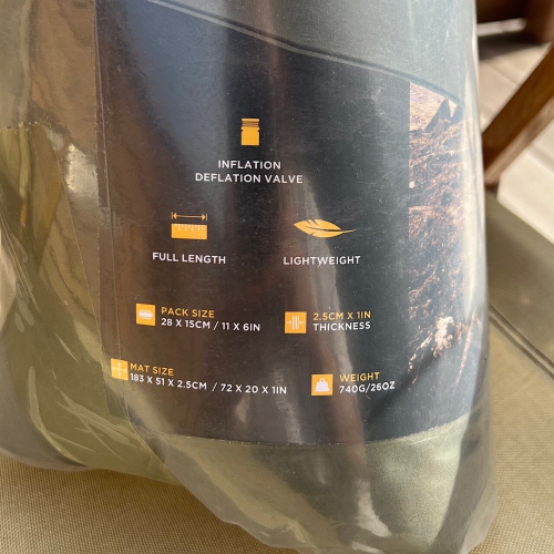 Snugpak BASECAMP OPS Self-Inflating MAXI MAT Sleeping Mat | 3-Season 1in Thin Pad