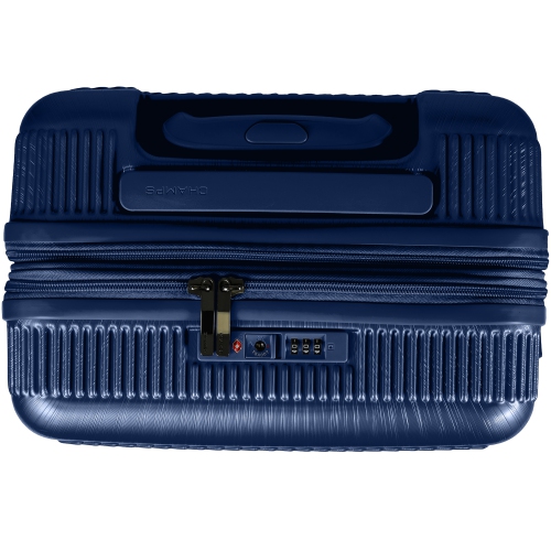 CHAMPS Luggage Iconic II Collection 3-Piece Hard Side 8-Wheeled Expandable Luggage Set - Navy