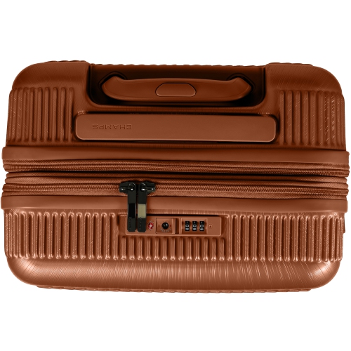 CHAMPS Luggage Iconic II Collection 3-Piece Hard Side 8-Wheeled Expandable Luggage Set - Rose Gold