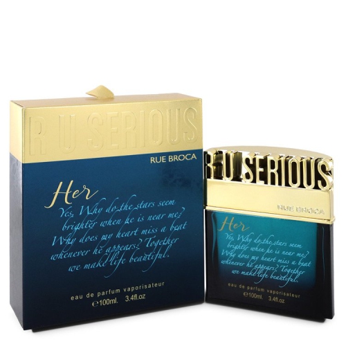 FRAGRANCEX  R U Serious Her By Rue Broca Eau De Parfum Spray 3.4 OZ for Women