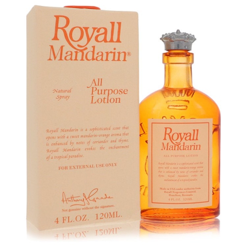 Image 1 de 1.. Lotion tout usage Royall Mandarin de Royall fragrance / Cologne 4&nbsp;oz pour hommes