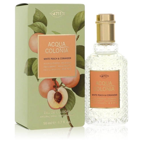 FRAGRANCEX  4711 Acqua Colonia Peach & Coriander By 4711 Eau De Cologne Spray (Unisex) 1.7 OZ for Women In White