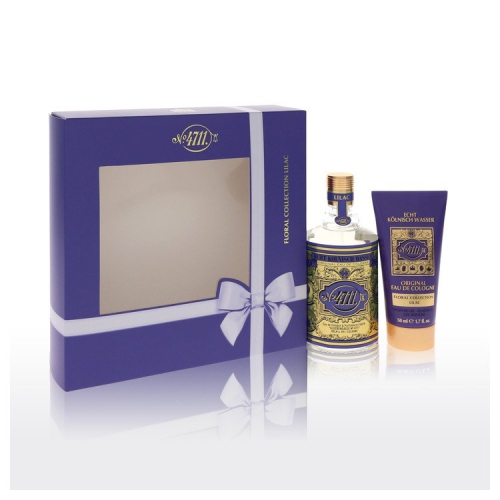 FRAGRANCEX  4711 By 4711 Gift Set (Unisex) 3.4 OZ Eau De Cologne Spray + 1.7 OZ Shower Gel for Men In Lilac