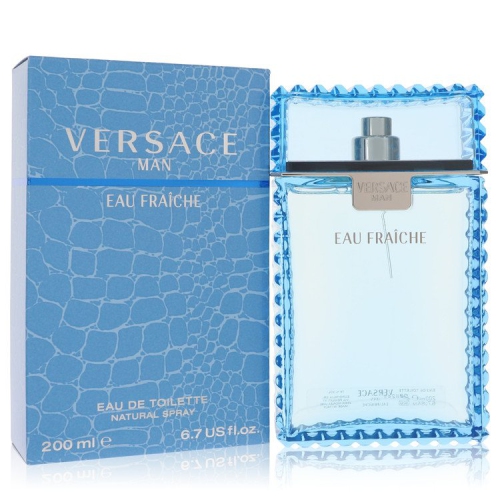 FRAGRANCEX  Versace Man By Versace Eau Fraiche Eau De Toilette Spray (Blue) 6.7 OZ for Men