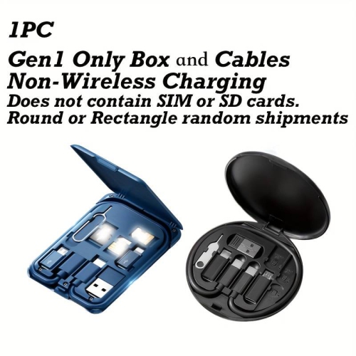 9-in-1 Wireless Charger & Phone Cable Holder Stand - Fast Multi-Functional Adapter with Needle & SIM Card Storage - Urban Survival for iPhone 16, 15,