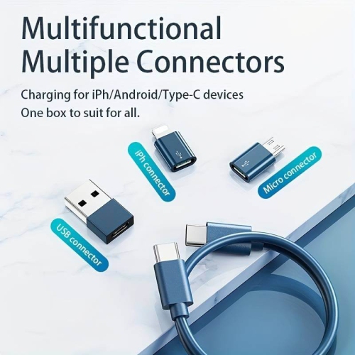 9-in-1 Wireless Charger & Phone Cable Holder Stand - Fast Multi-Functional Adapter with Needle & SIM Card Storage - Urban Survival for iPhone 16, 15,