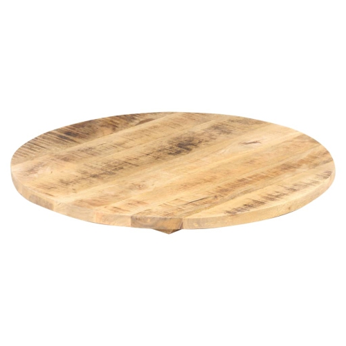 Surface de table ronde en bois de manguier massif 25-27 mm de 80 cm