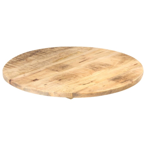 Surface de table ronde en bois de manguier massif 25-27 mm de 80 cm