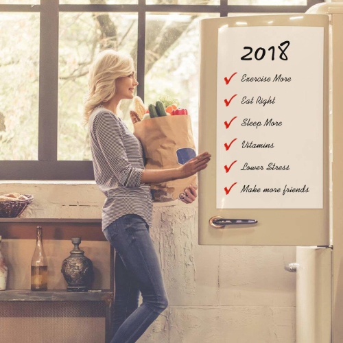 Autocollant magnétique mural blanc pour tableau blanc de 23,6 x 39,4 po – tableau blanc seulement