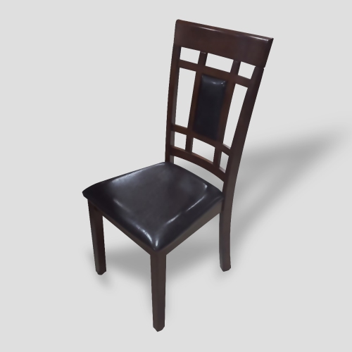 Cosmic Homes 7 Pc Dining Table Set for 6 | Grid Design Dining Chairs Set of 6 & Dining Room Table | Espresso Kitchen Table & Chairs for Dining Room