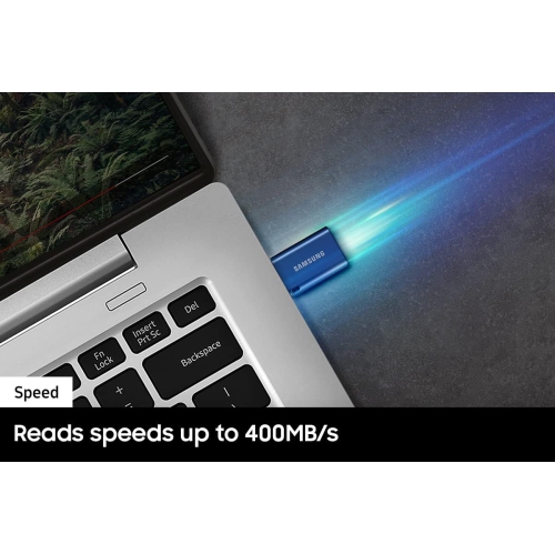 SAMSUNG – clé USB type-C™, 256 Go, transfert de fichiers 4 Go en 11 secondes avec des vitesses de lecture allant jusqu’à 400MB Mo/s 3,13,