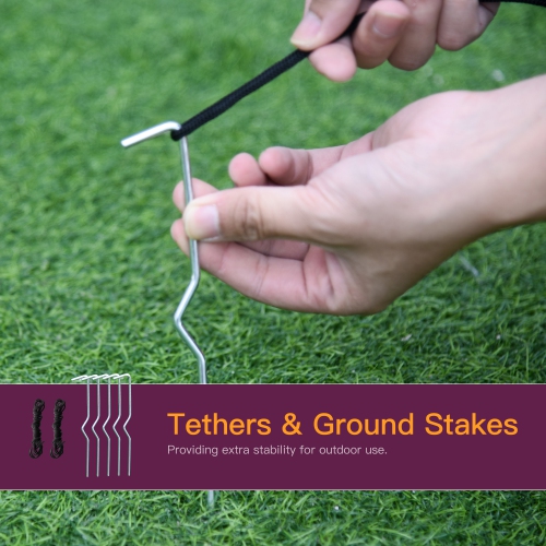 HOMCOM 6FT Tall Halloween Inflatable Jack-O-Lantern and Ghosts, Outdoor Blow Up Yard Decoration with Pumpkin Lantern and LED Lights for Garden, Lawn,