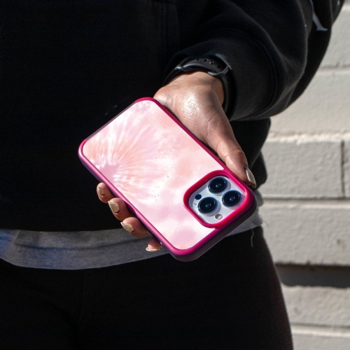 MagSafe iPhone 14 Pro Max Pink Tie Dye Case