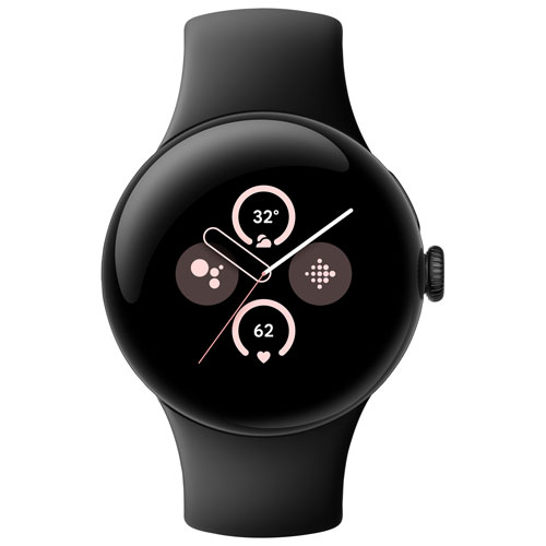 Google Pixel Watch 2 (GPS) 40mm Black Aluminum Case with Black