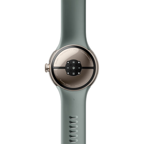 Google Pixel Watch 2 (GPS + LTE) 40mm Gold Aluminum Case with Hazel Active Band