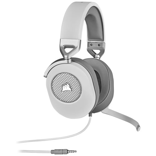 Corsair HS65 Surround Gaming Headset for PC - White
