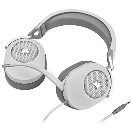 Corsair HS65 Surround Gaming Headset for PC - White