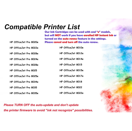 [New Chip] 2 Black Compatible Replacement for HP 910 XL Ink Cartridges 910XL High Yield - OfficeJet 8010e 8012 8013 8014 8015e 8017 8018 8020 8022e