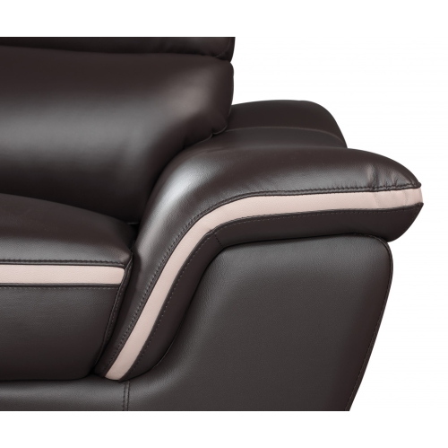 Leather Match Solid Color Pillow Top Arms Club Chair Silver Legs