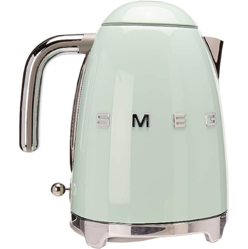SMEG  Klf03Pgus 50's Retro Style Aesthetic Electric Kettle With Embossed Logo, Pastel In Green 