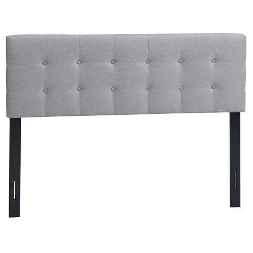 COSTWAY  Full/queen Size Headboard Linen Fabric Upholstered Button Tufted Solid Wood Leg