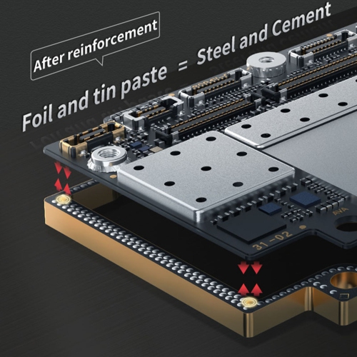 Feuille de remplacement plaquée or 24K ct résistant à l'explosion pour iAtlas 1 mois (Qianli)