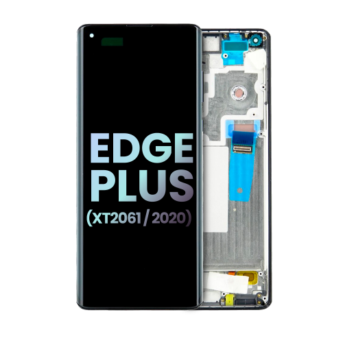 ESOURCE PARTS  Replacement Oled Assembly With Frame Compatible With Motorola Edge Plus (Xt2061 / 2020) (Genuine Oem) (Baltic Gray)