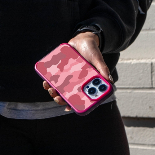 MagSafe iPhone 13 Pro Max Pink Camo Case