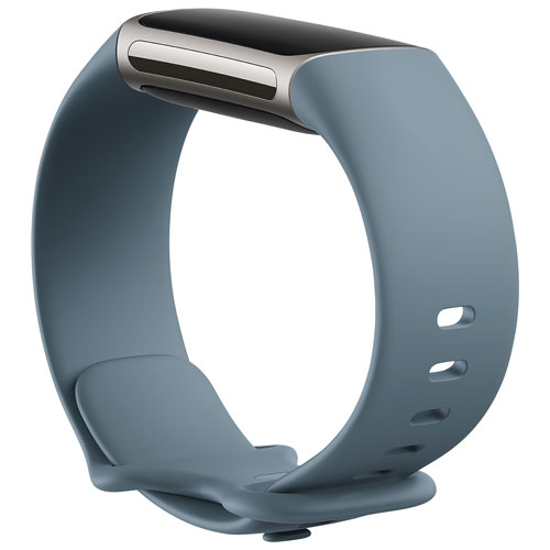 Fitbit Charge 5 Fitness Tracker with GPS, Heart Rate, Sleep - Steel Blue/Platinum by FITBIT - Refurbished condition - Image 2