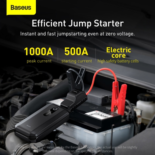 Baseus Super Energy Air Car Jump Starter 10000mAh Peak 1000A Power Pack -Black