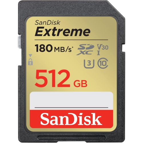 SanDisk 512GB Extreme SDXC Memory Card -