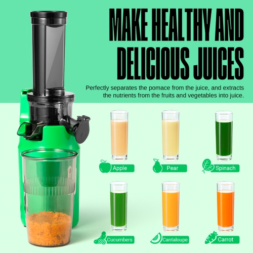 Ventray Essential Ginnie Juicer, Compact & Slow, Nutrient Dense, Best Gift for Family