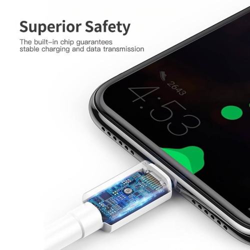 20W USB C to lightening 8-Pin Charger Cable - Fast Charging Cord for iPhone 14, 13, 12, 11/Mini/Pro/ProMax/iPad 8/Pro - White