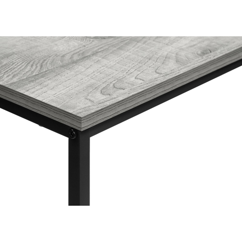Monarch Specialties I 2251 - Accent Table, Console, Entryway, Narrow, Sofa, Living Room, Bedroom, Grey Laminate, Black Metal, Contemporary, Modern