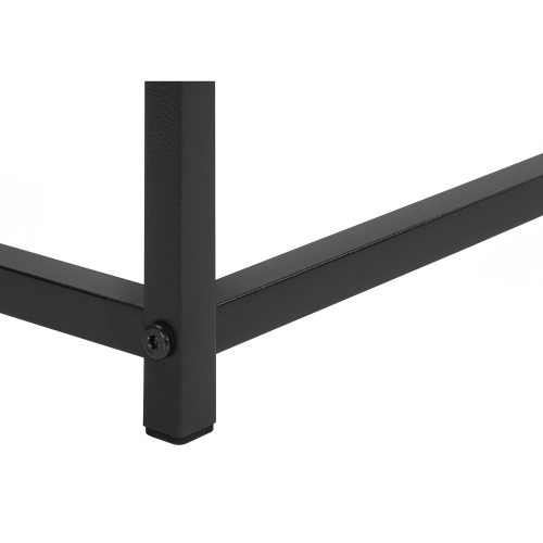 Monarch Specialties I 2251 - Accent Table, Console, Entryway, Narrow, Sofa, Living Room, Bedroom, Grey Laminate, Black Metal, Contemporary, Modern