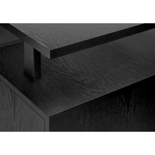 Monarch Specialties I 7606 - Computer Desk, Home Office, Laptop, Storage, 48"L, Work, Black Laminate, Black Metal, Contemporary, Modern
