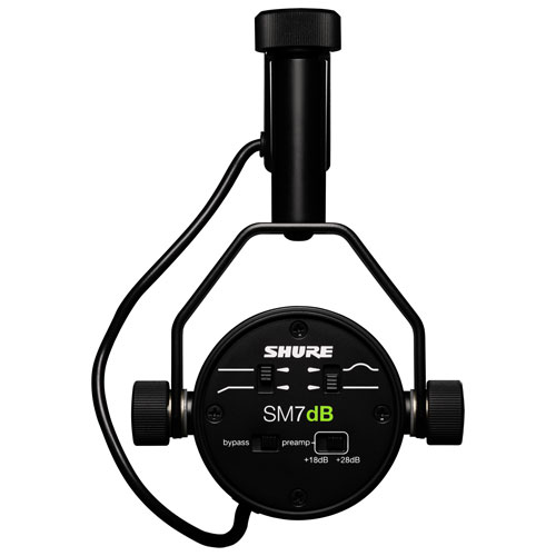 Shure SM7dB Cardioid Vocal Dynamic XLR Microphone