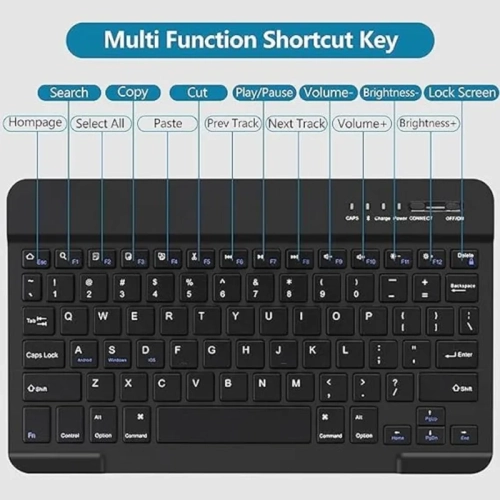 iPad Pro 12.9" Keyboard Case 2022/2021/2020 - Built-in Pencil Holder, Detachable Wireless Keyboard, Magnetic Smart Cover