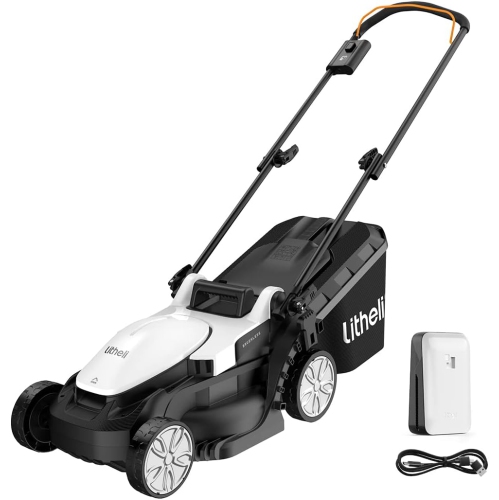 Image 1 of 7.. Litheli Cordless Lawn Mower 13 Inch, U20 Series 20V Electric Lawn Mowers for Garden, 4.0Ah Portable Battery