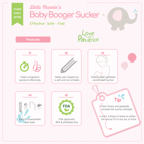 Little Martin's Reusable Booger Sucker