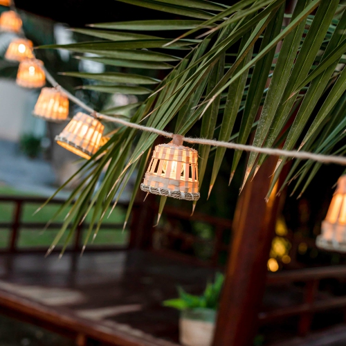 Newgarden Aurora Decorative LED Garland, 26ft, Solar & Rechargeable Battery