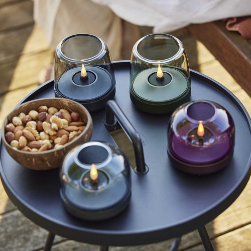 kooduu Glow 08 Flameless LED Candle, 100 hours' autonomy, Moody Blue