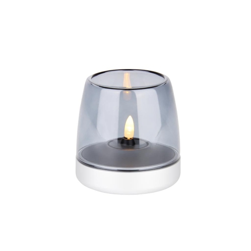 kooduu Glow 10 Flameless LED Candle, 100 hours' autonomy, Frosted Silver