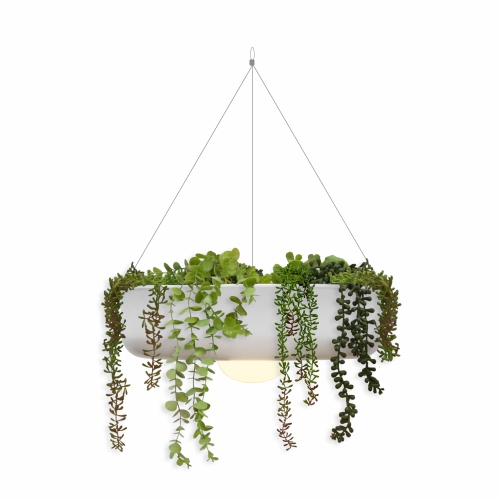NEWGARDEN  Elba 39 Led Hanging Lamp & Planter, Wireless & Rechargeable