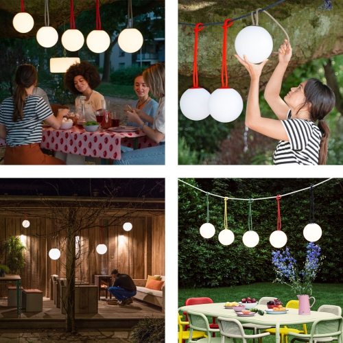 Fatboy Bolleke Portable & Wireless LED Hanging Lamp, Red