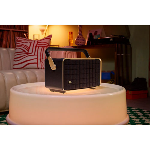 Haut-parleur multipièce sans fil Authentics 300 de JBL avec contrôle vocal intégré - Noir