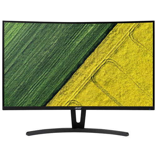 Boîte ouverte - moniteur de jeu incurvé DEL AV HD intégrale 180&nbsp;Hz 1&nbsp;ms gris à gris 27 po d'Acer - Noir