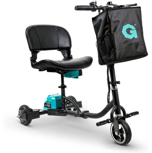 G  3-Wheel Electric Mobility Scooter: Ultra-Compact, Lihtweiht, Lon-Rane With Detachable 48V Battery, 125K Max Load